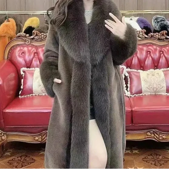 Long Faux Fur Coat