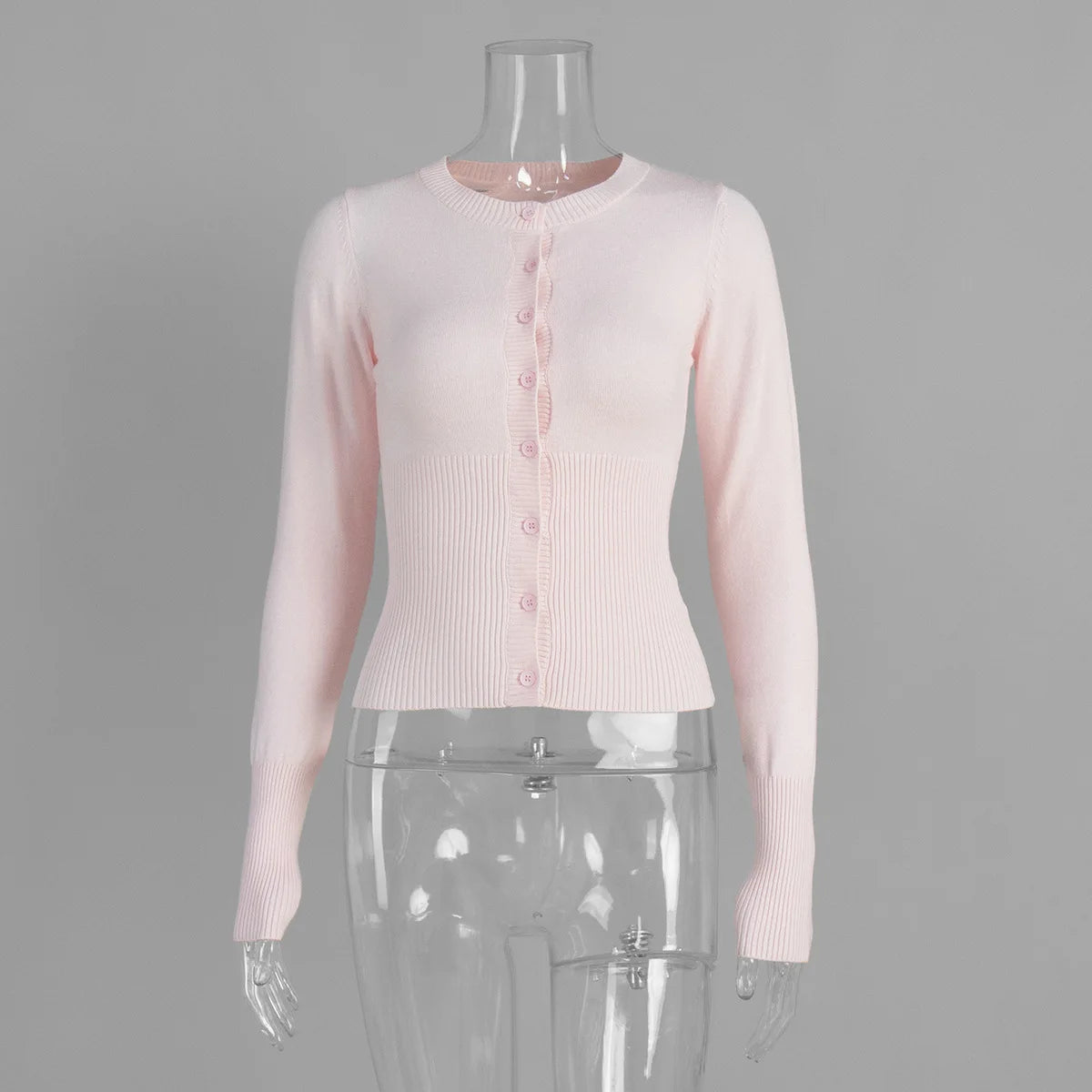 Thin Knitted Long Sleeve Cardigan