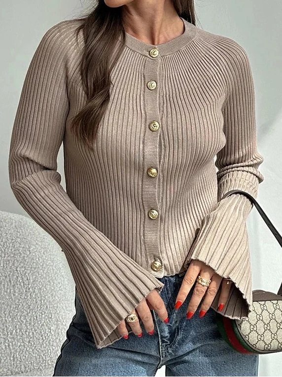 Long Sleeve Knitted Cardigan