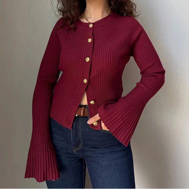 Long Sleeve Knitted Cardigan