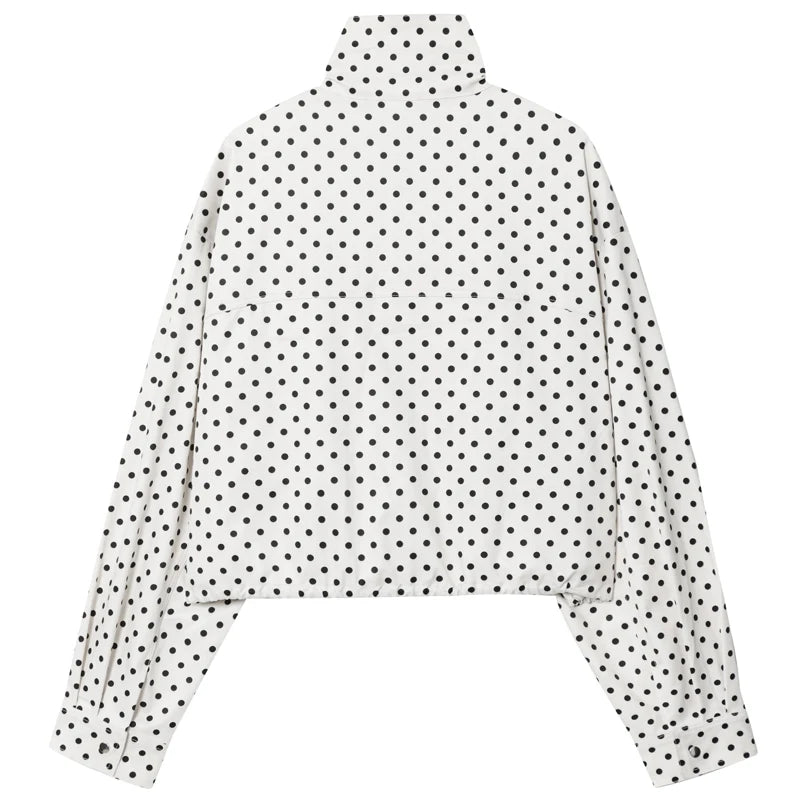 Polka Dot Bomber Jacket