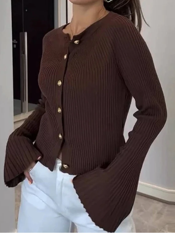 Long Sleeve Knitted Cardigan