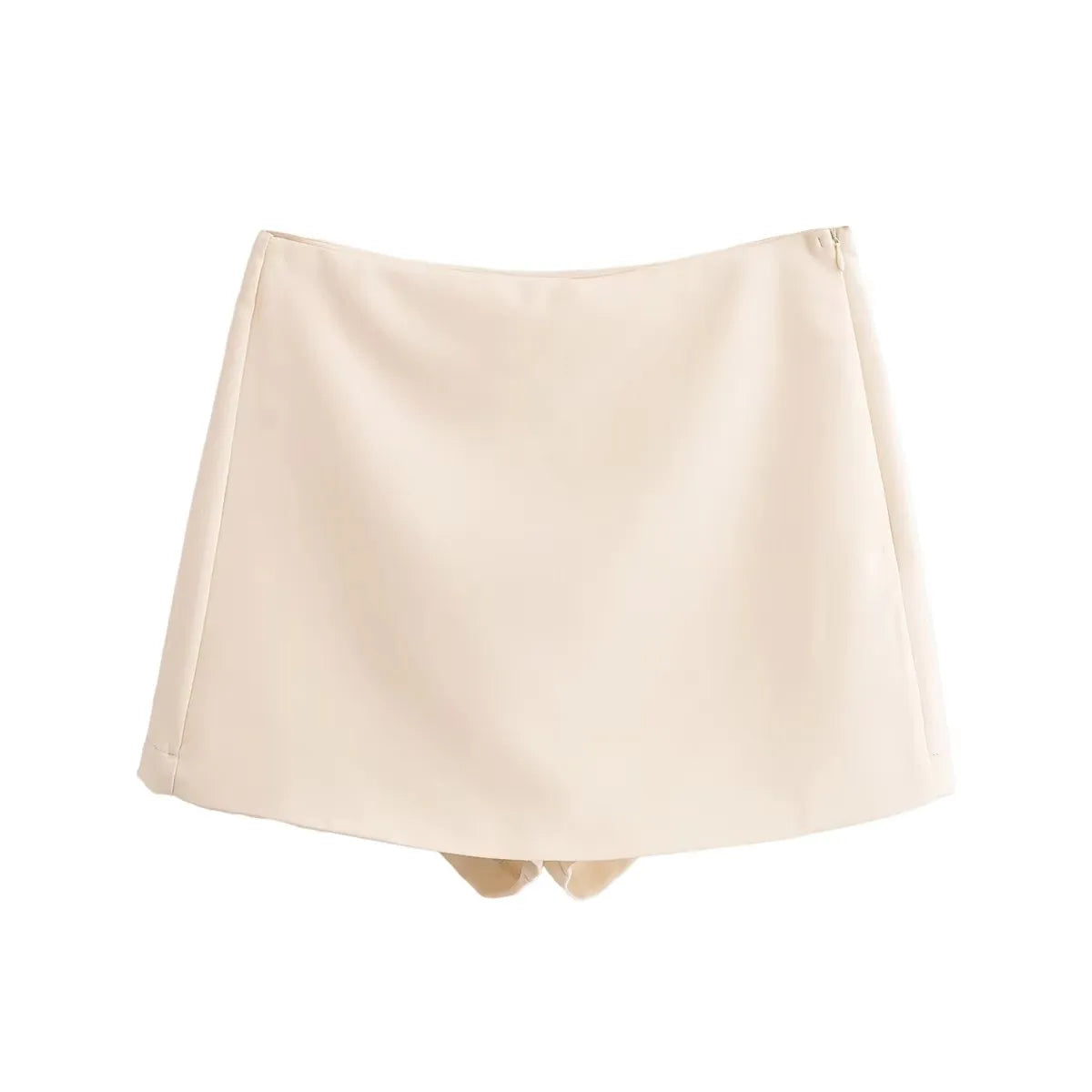 Skort Zipper Mini Shorts
