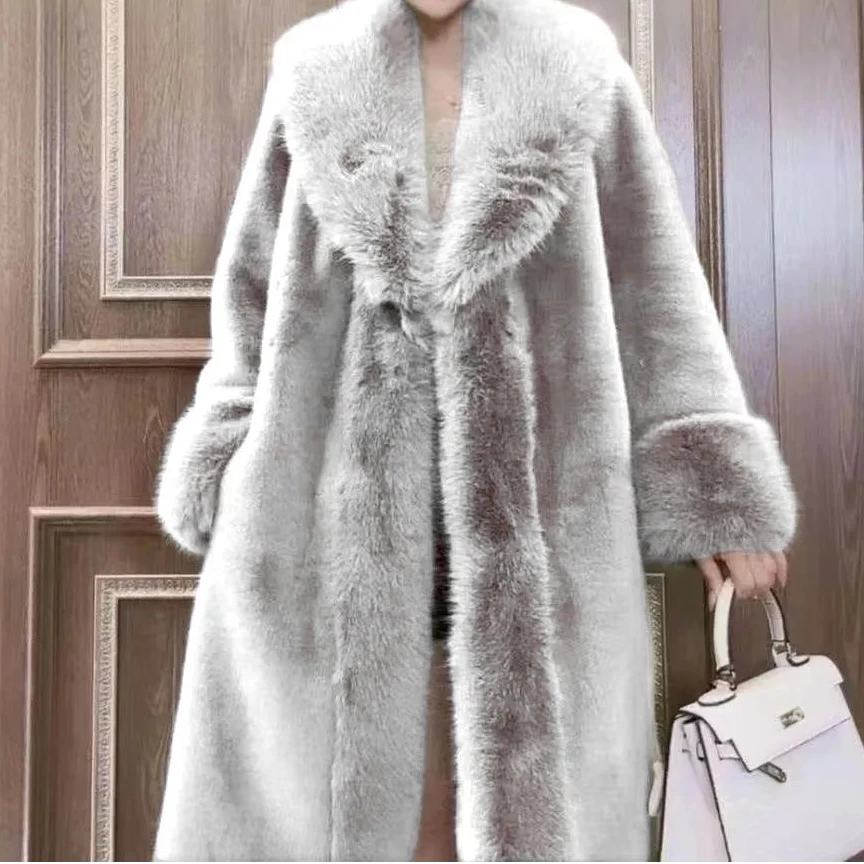 Long Faux Fur Coat
