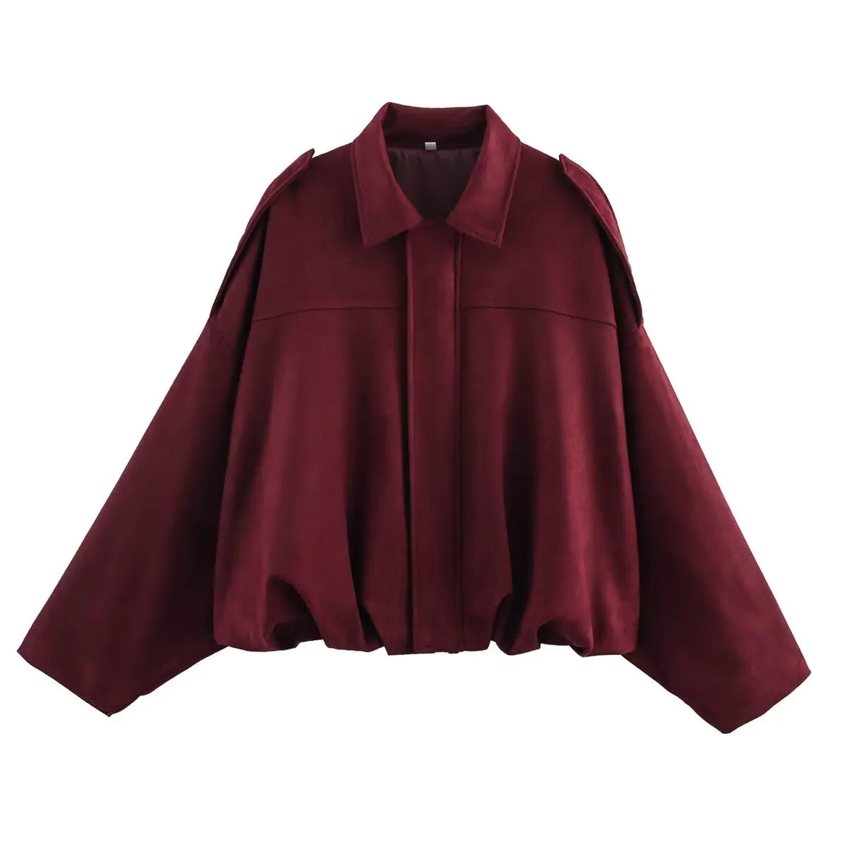 Women Suede Bomber Jacket