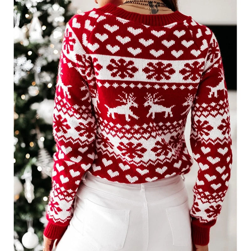 Christmas Sweater Snowflake Knitwear