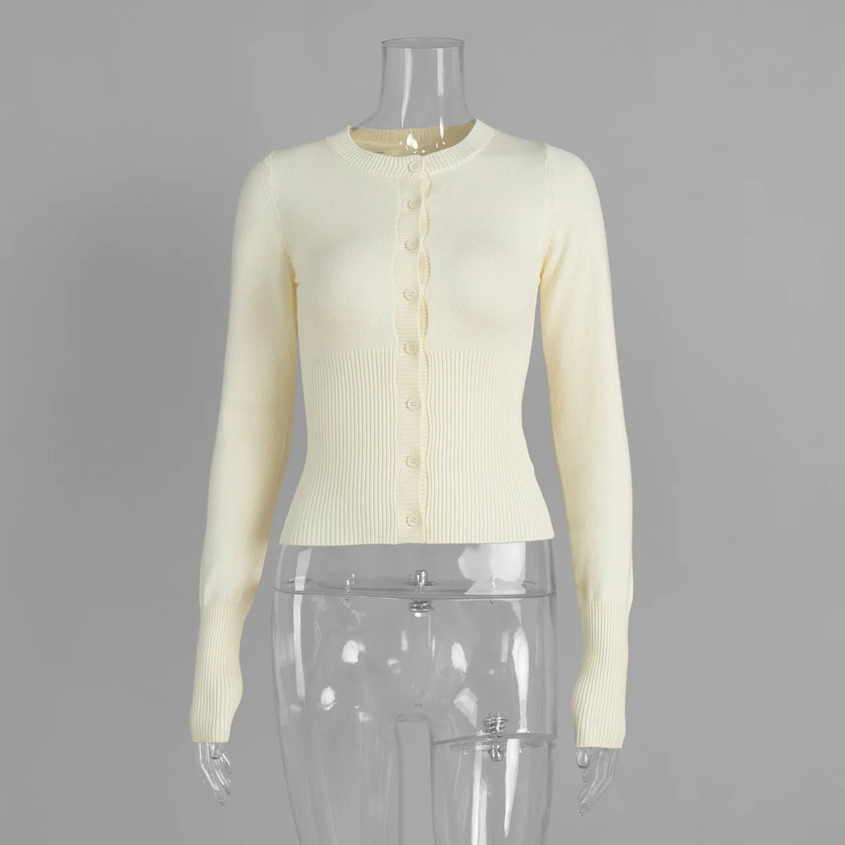 Thin Knitted Long Sleeve Cardigan