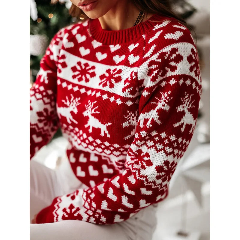Christmas Sweater Snowflake Knitwear