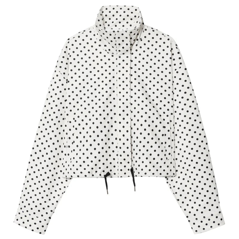 Polka Dot Bomber Jacket